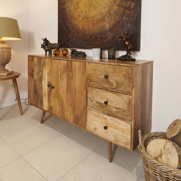 Light Retro Chic Large Sideboard 