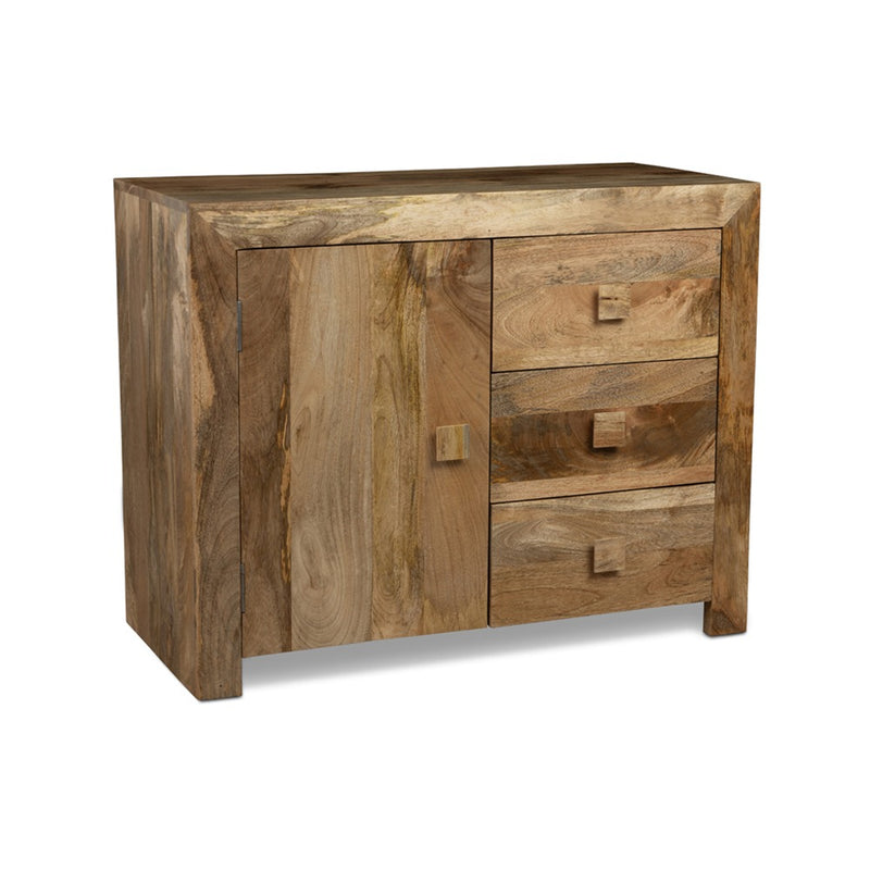 02L - Light Dakota  Mango Wood 96CM Sideboard