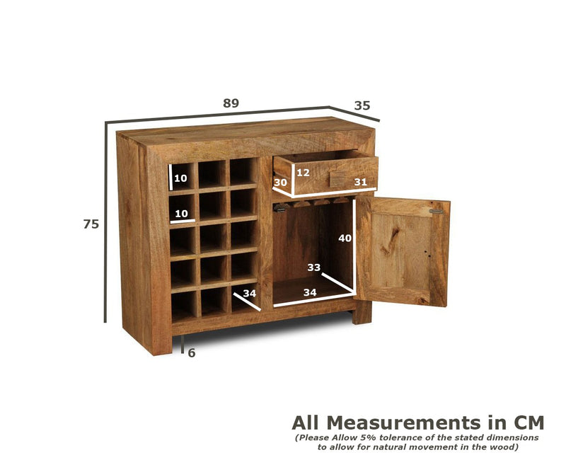 Dakota 89cm Wine Rack