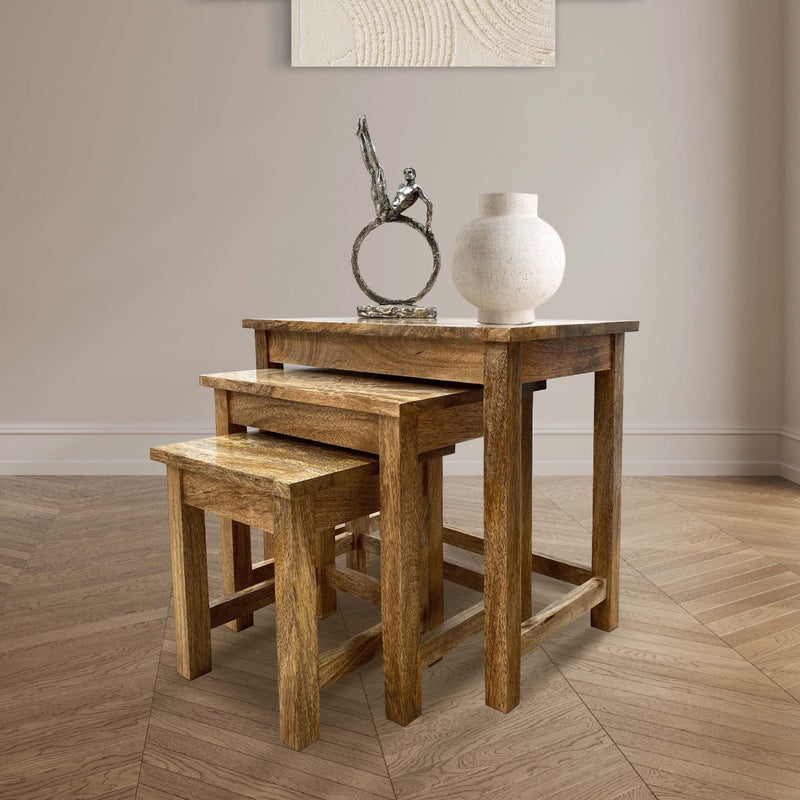 Light Dakota Mango Wood Small Nest - In Stock