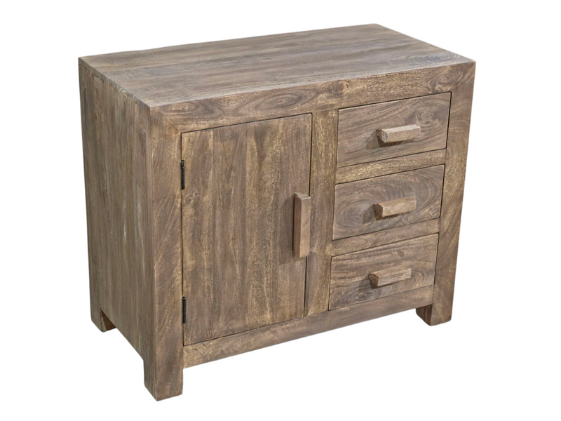 Cuba Mango Wood Natural 88cm Sideboard - Due 20th September