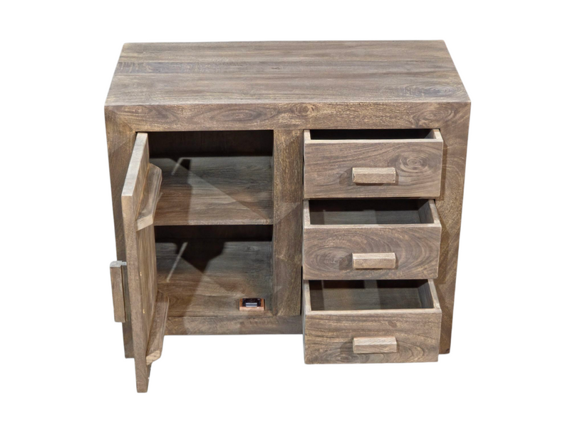 Cuba Mango Wood Natural 88cm Sideboard - Due 20th September
