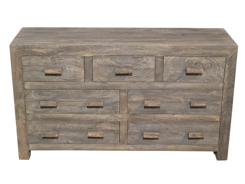 Cuba Natural 7 Drawer Chest - In Stock