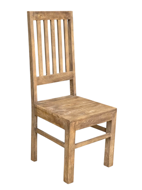 Jali Mango - Natural - High Back Slatt Dining Chair -  In Stock