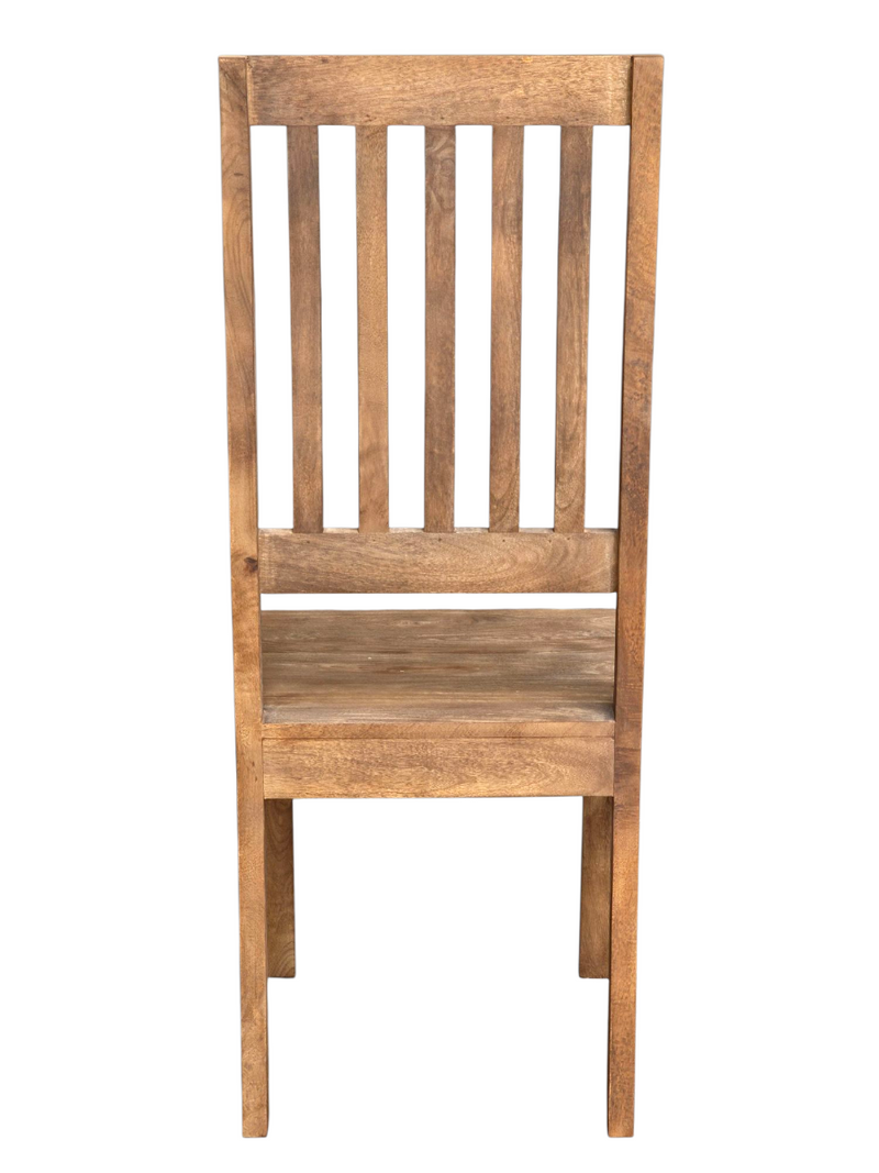 Jali Mango - Natural - High Back Slatt Dining Chair -  In Stock