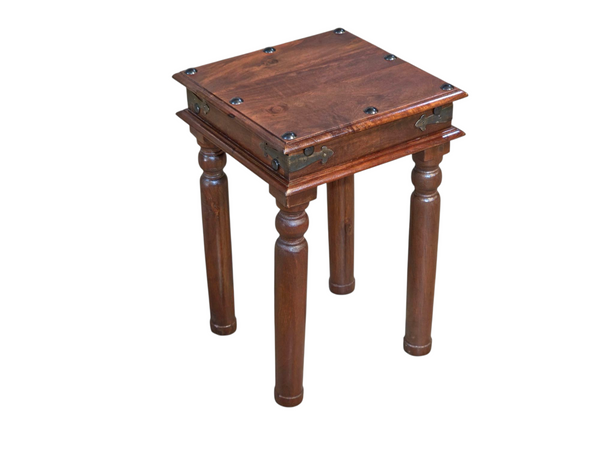 Jali Mango - Honey - Lamp Table -  In Stock
