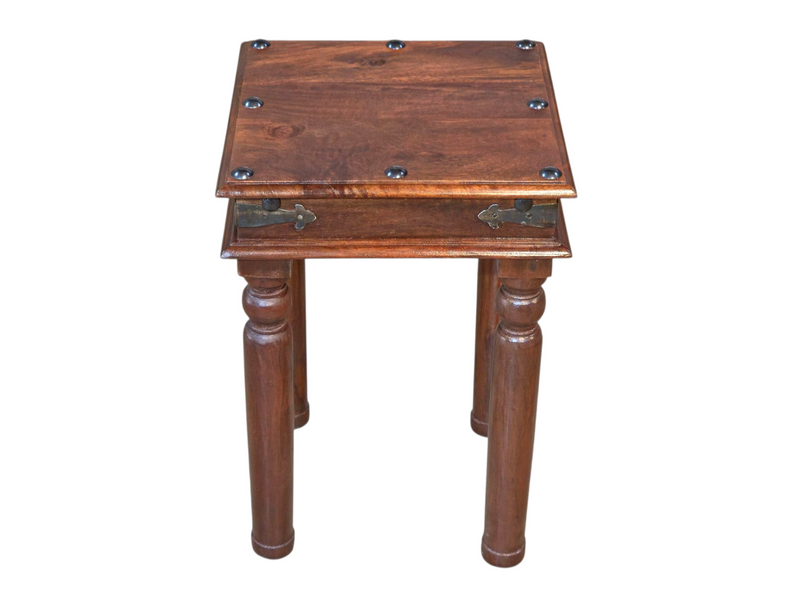 Jali Mango - Honey - Lamp Table -  In Stock