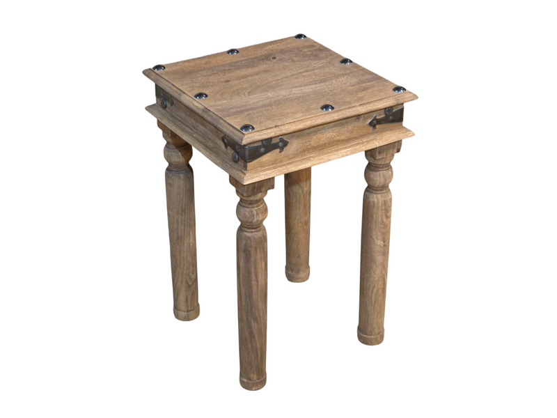 Jali Mango - Natural - Lamp Table -  In Stock