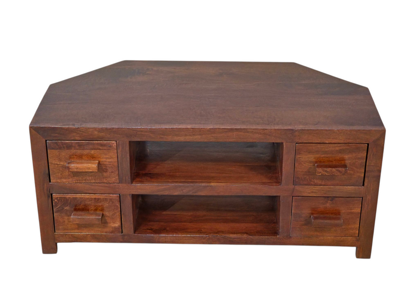 Cuba Mango - Honey - 115cm Corner TV Unit - In Stock