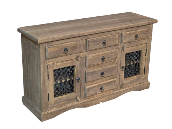 Jali Mango - Natural 135cm 2 Door Sideboard -  In Stock