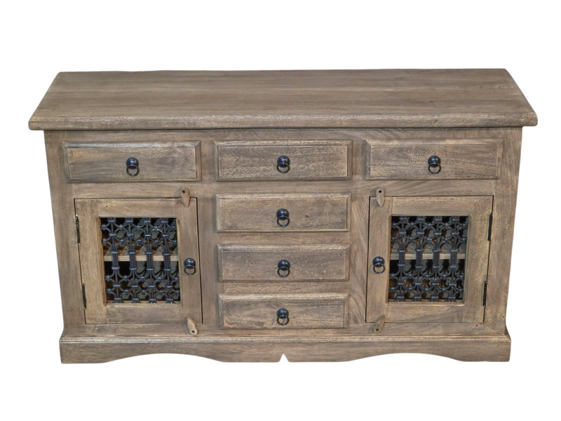Jali Mango - Natural 135cm 2 Door Sideboard -  In Stock
