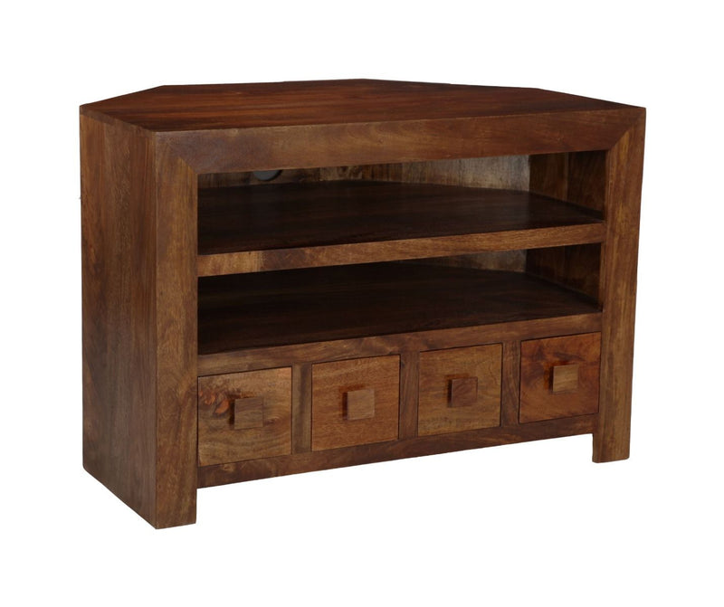 Dakota 4 Drawer Corner TV Unit
