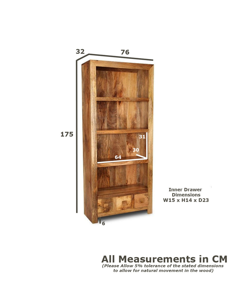 Dakota 76cm 3 Drawer Bookcase - Due 31st August