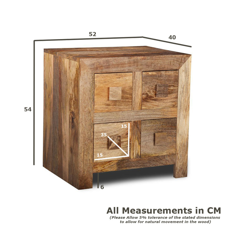 Light Dakota 4 Drawer Chest
