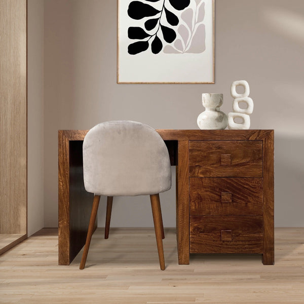Dakota Mango Wood 120cm Desk - In Stock