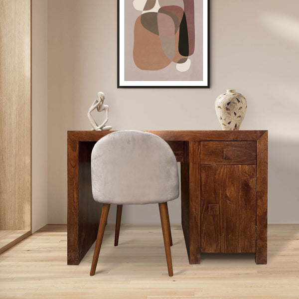 Dakota Mango Wood 110cm 1 Door Desk - Due 29th August