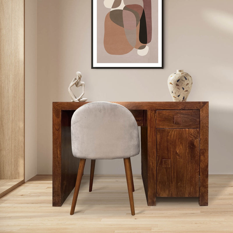 Dakota Mango Wood 110cm 1 Door Desk - Due 29th August