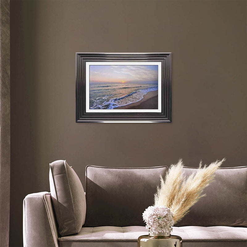 Beach Shoreline Framed Art  - In Stock