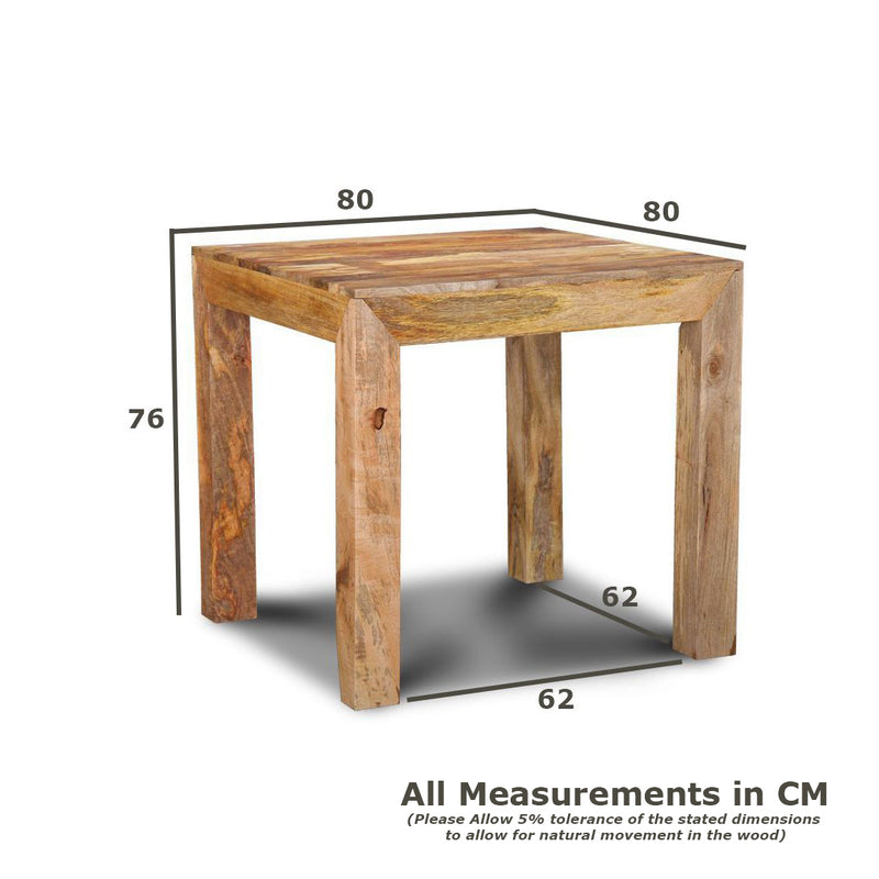 Light Dakota 80cm Dining Table