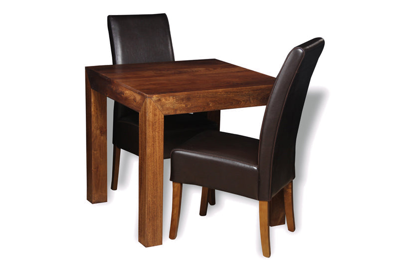 Dakota 80cm Dining Table & 2 Madrid Chairs (2 Colours) - In Stock