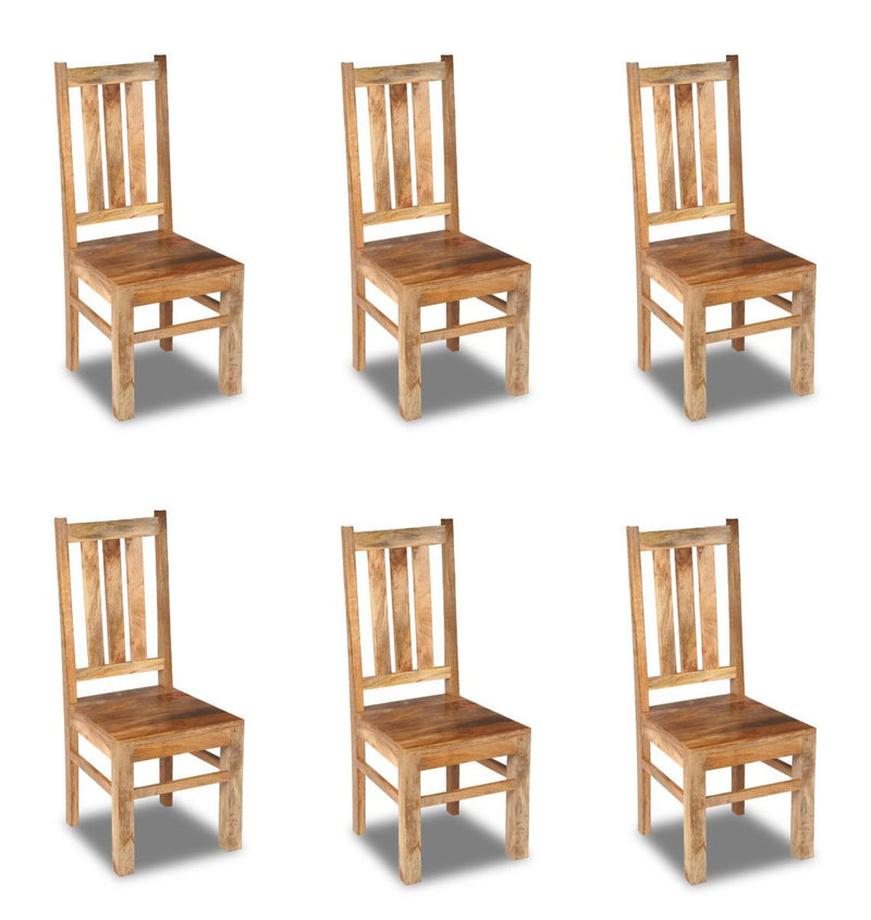 Set of 6 Light Dakota Dining Chairs