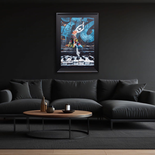 Ballerina Graffiti Framed Art - Last One Remaining