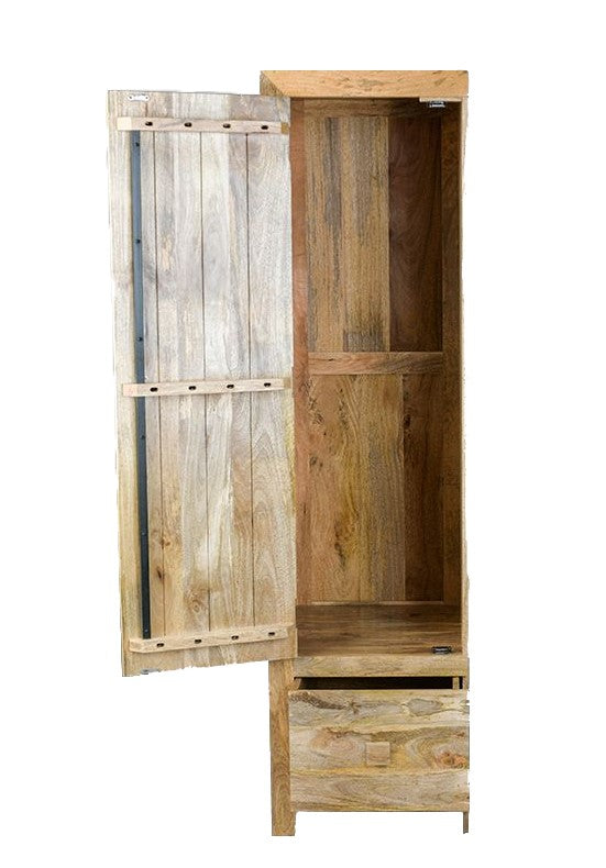 Light Dakota Single Wardrobe (Left)
