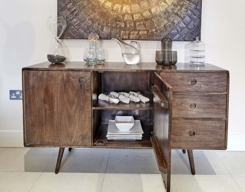 Large Vintage Mango Sideboard