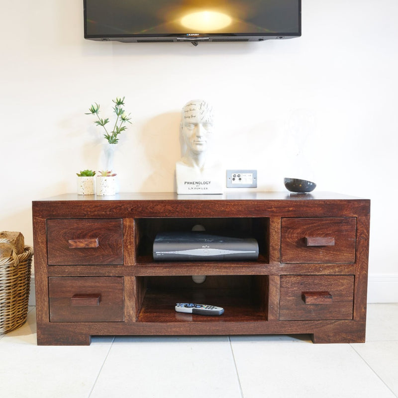 Mango Wood Media Unit