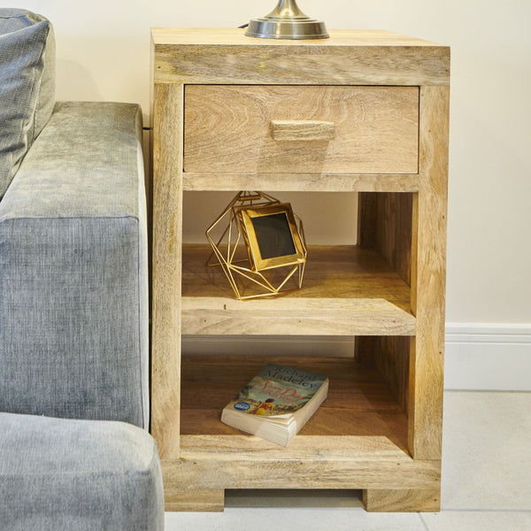 Light Mango Wood Side Table