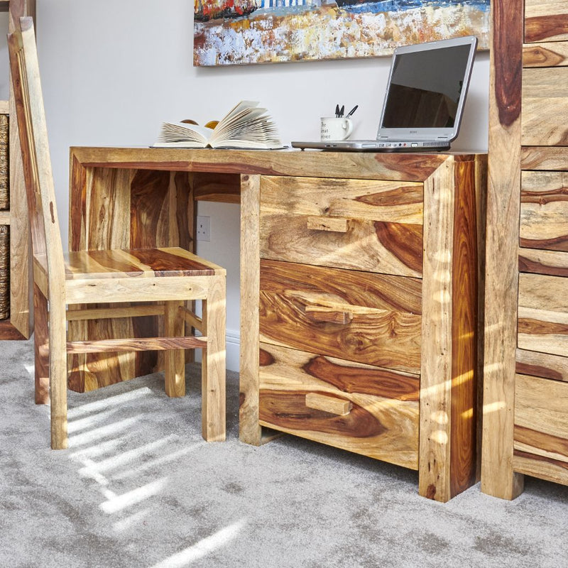 Cuba Light 3 Drawer Desk 