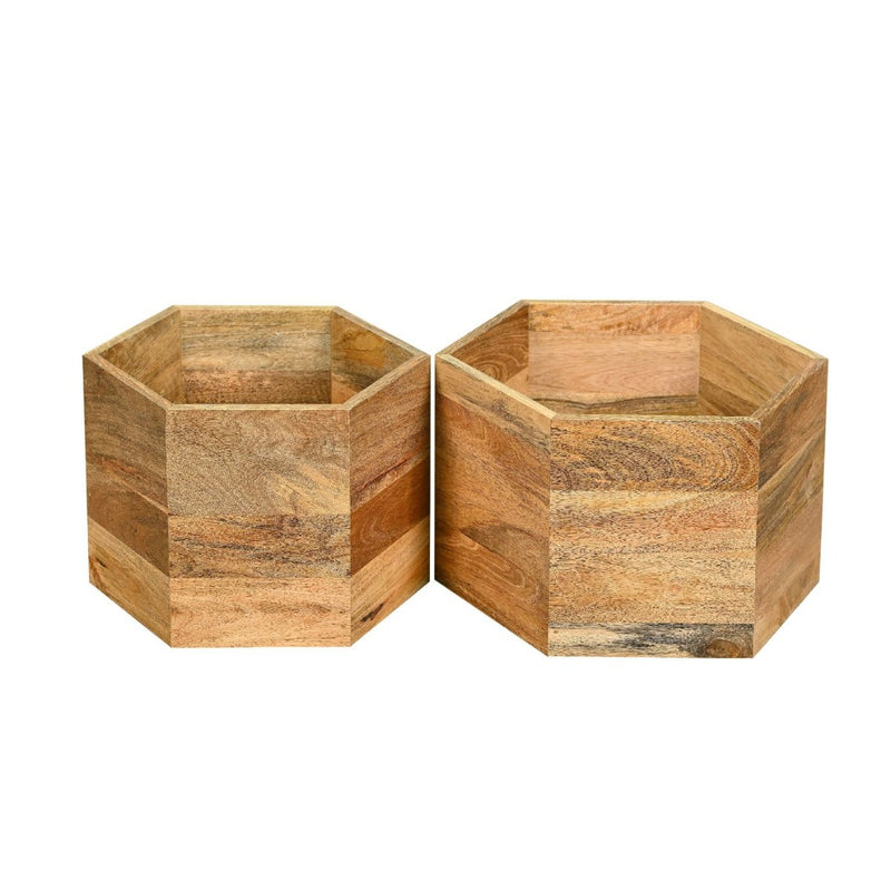 Geo Light Mango Hexagon Nest of Tables
