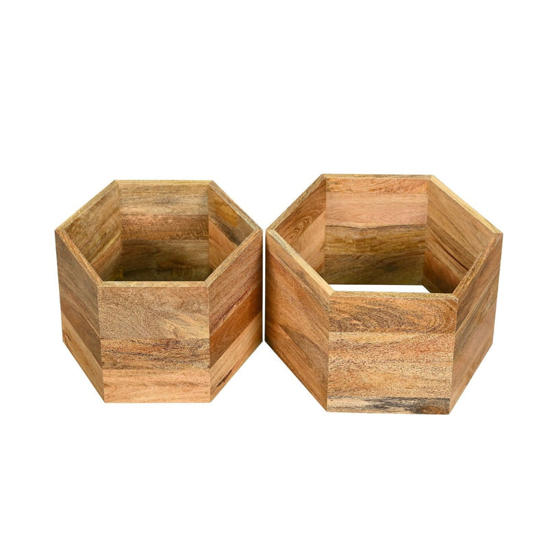Geo Light Mango Hexagon Nest of Tables