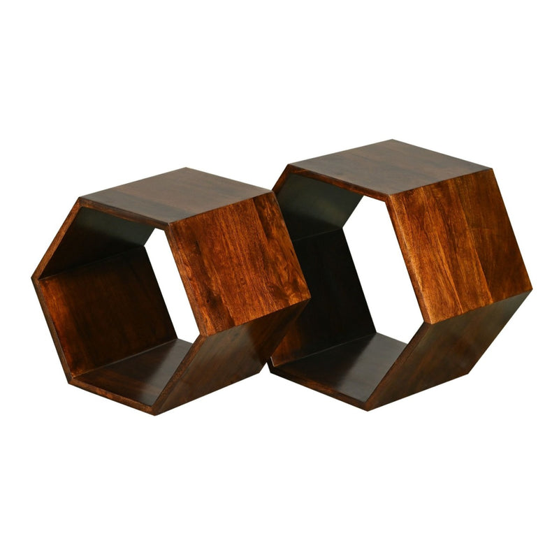 Geo Mango Hexagon Nest of Tables