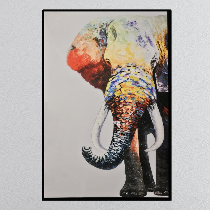 Abstract Elephant Wall Art - Large - In Stock