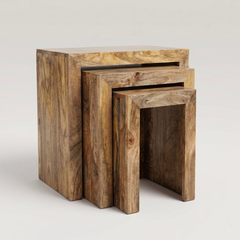Light Dakota Mango Wood Chunky Nest