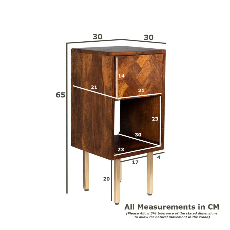 Block Mango Side Table