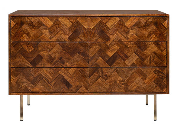 Block Mango 120cm Chest of Drawers - In Stock