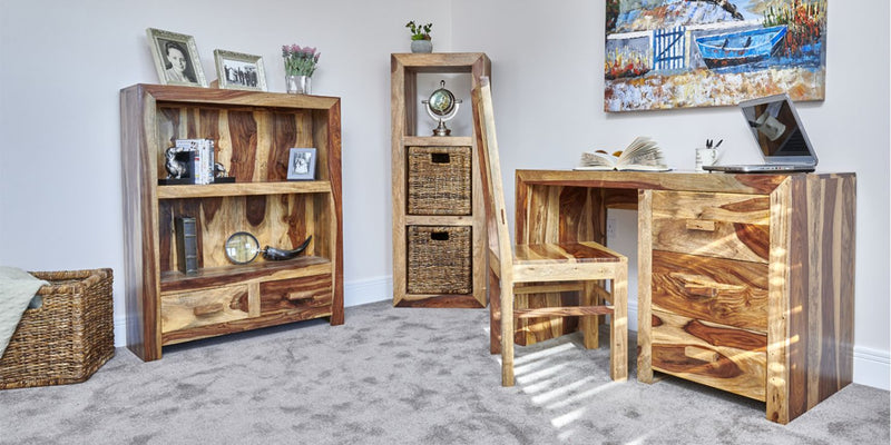 Cuba Light 3 Drawer Desk