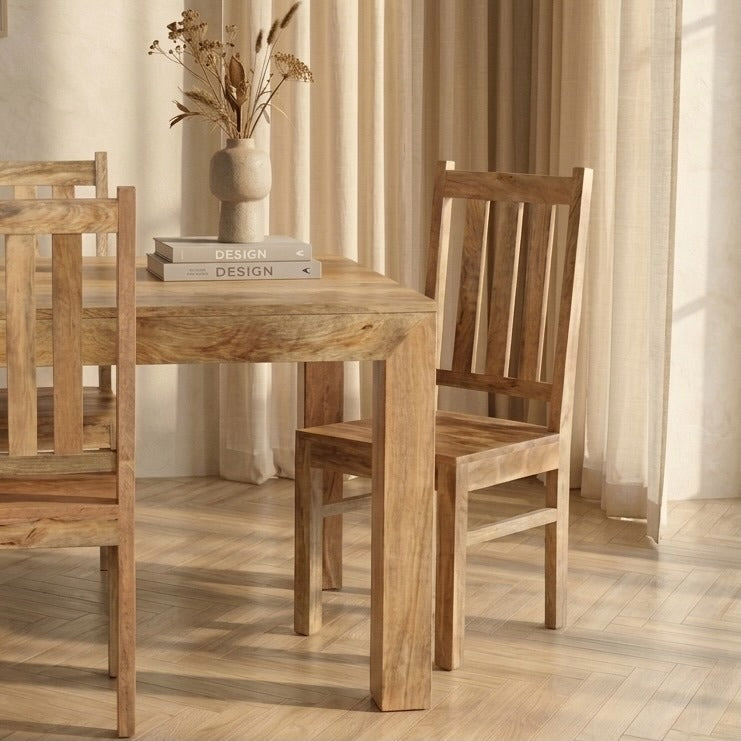 Solid Mango Wood Dining Chair Lifestyle Image
