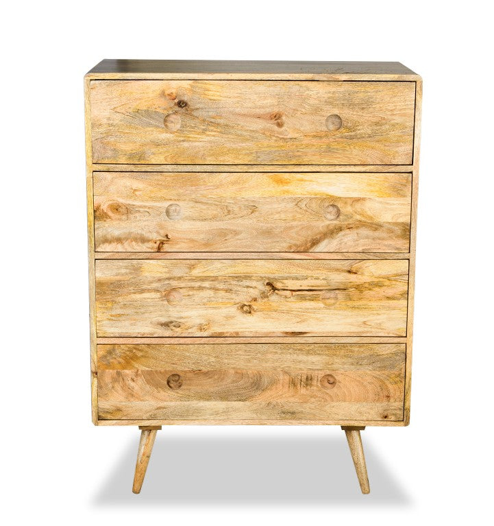 Light Vintage Mango Large Chest of Drawers