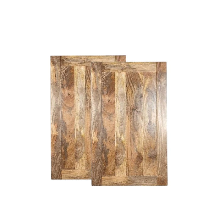 Mango Wood Fridge Freezer/Larder Door Pack - In Stock