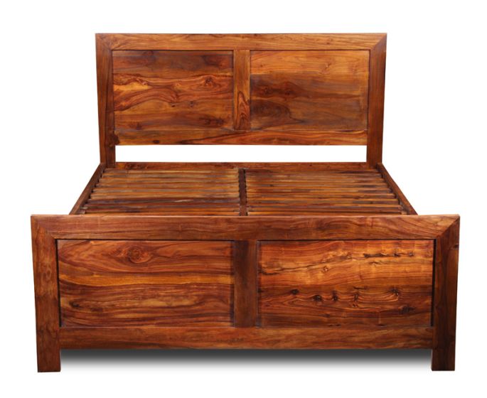 Ex Display Cube Sheesham 5ft Bed (King Size) (T502) - One Available
