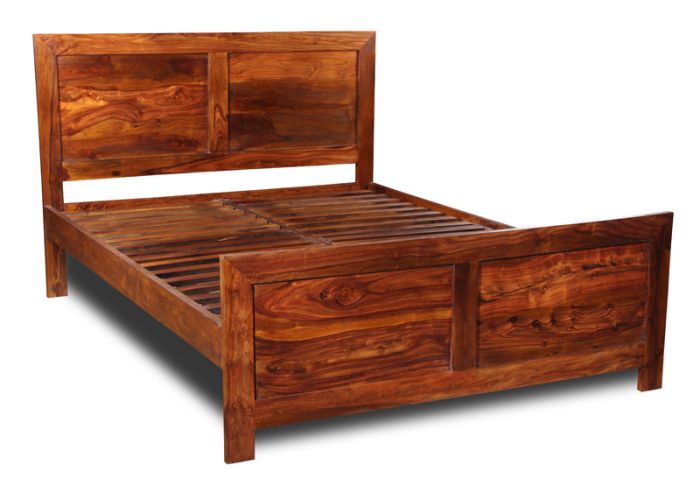 Ex Display Cube Sheesham 5ft Bed (King Size) (T502) - One Available