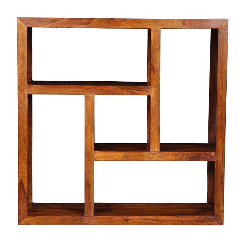 Cube Honey Centered Square Bookcase