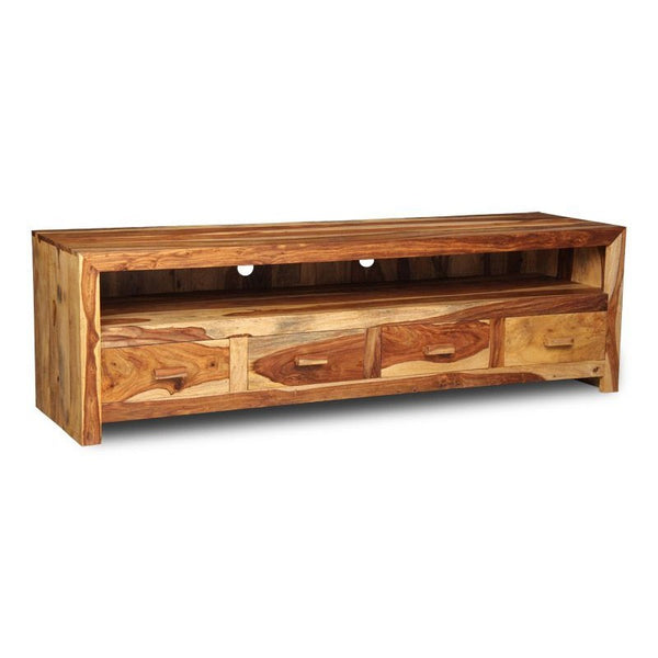 Cuba Light Long 4 Drawer TV Unit