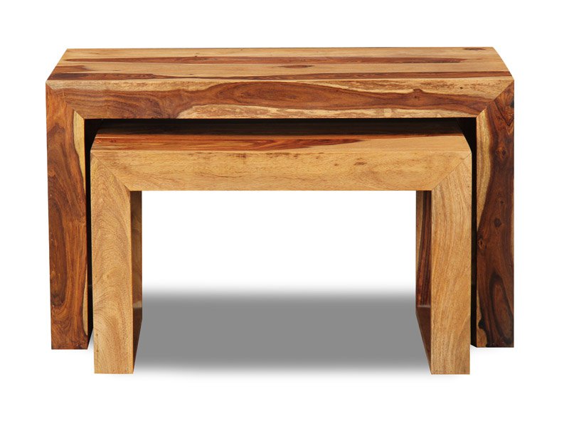 Cube Light Nest of Tables - In Stock