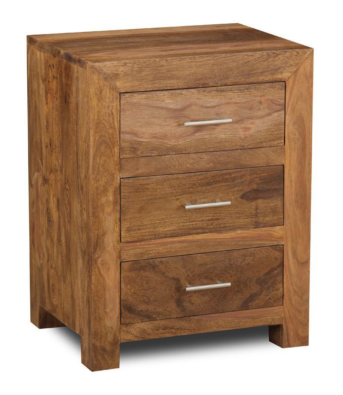 Cube Natural 3 Drawer Chest