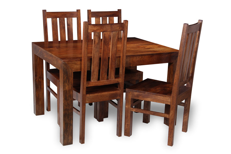 Dakota 120cm Dining Table & 4 Dakota Chairs - In Stock