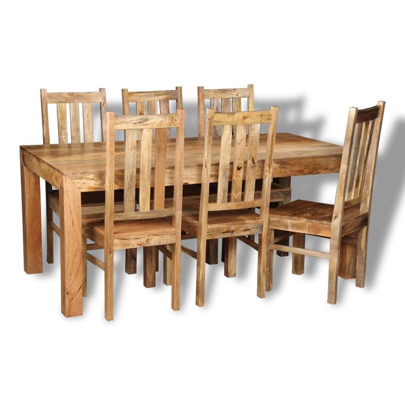 Dakota Light 180cm Dining Table & 6 Dakota Chairs